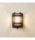 Cargo Solid Brass Flush Wall Light Antique Brass Finish IP64-1