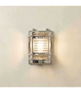 Cargo Solid Brass Flush Wall Light Mirror Nickel Finish IP64-1