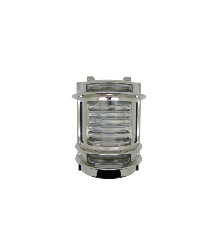 Cargo Solid Brass Flush Wall Light Mirror Nickel Finish IP64