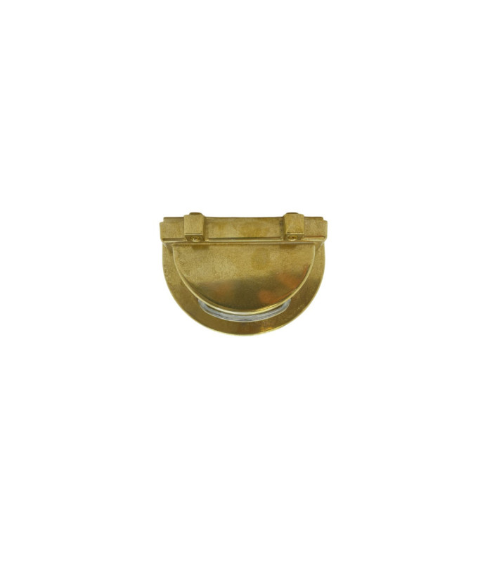 Cargo Solid Brass Flush Wall Light Raw Brass Finish IP64-5