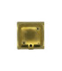 Francis Solid Brass Square 16cm Wall Light Raw Brass Finish IP64-6
