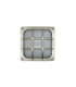 Francis Solid Brass Square 16cm Wall Light Satin Nickel Finish IP64-9