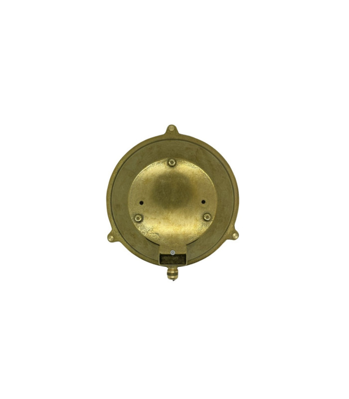 Grand Solid Brass Round 24cm Cabin Bulkhead Raw Brass Finish IP64-7