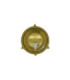 Grand Solid Brass Round 24cm Cabin Bulkhead Raw Brass Finish IP64-8