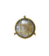 Grand Solid Brass Round 24cm Cabin Bulkhead Raw Brass Finish IP64-11