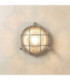 Grand Solid Brass Round 24cm Cabin Bulkhead Satin Nickel Finish IP64-1