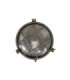 Small Solid Brass Round 21cm Cabin Bulkhead Antique Brass Finish IP64