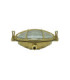 Small Solid Brass Round 21cm Cabin Bulkhead Raw Brass Finish IP64-7