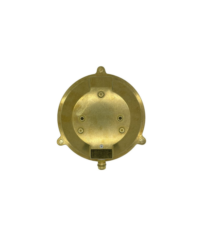 Small Solid Brass Round 21cm Cabin Bulkhead Raw Brass Finish IP64-9