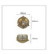 Grand Solid Brass Round 22cm Capstan Bulkhead Antique Brass Finish IP64-3