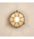 Grand Solid Brass Round 22cm Capstan Bulkhead Raw Brass Finish IP64-1