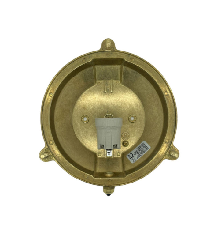 Grand Solid Brass Round 22cm Capstan Bulkhead Satin Nickel Finish IP64-6
