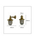 Grand Solid Brass 16cm Tiller Wall Lantern Raw Brass Finish IP64-2