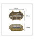 Horatio Solid Brass Oval Bulkhead Black Finish IP64-3