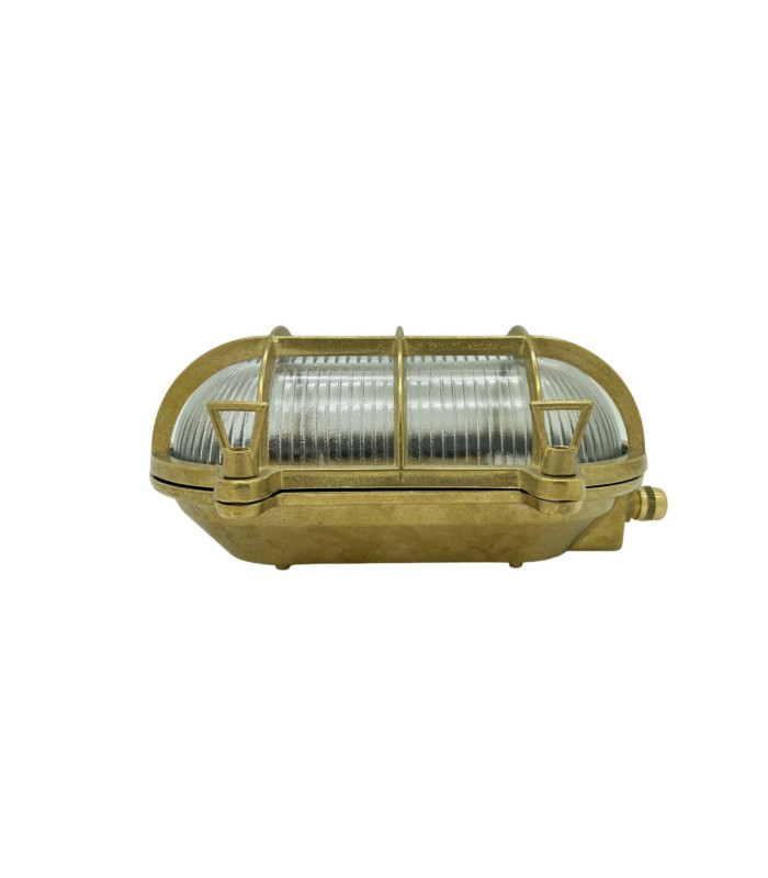 Horatio Solid Brass Oval Bulkhead Black Finish IP64-5