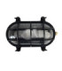 Horatio Solid Brass Oval Bulkhead Black Finish IP64
