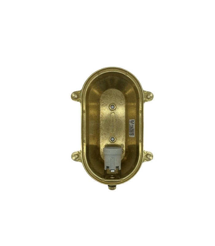 Horatio Solid Brass Oval Bulkhead Satin Nickel Finish IP64-7