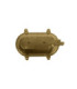 Horatio Solid Brass Oval Bulkhead Satin Nickel Finish IP64-8