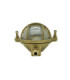 Horatio Solid Brass Oval Bulkhead Silver Colour Finish IP64-6