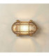 Horatio Solid Brass Oval Junior Bulkhead Raw Brass Finish IP64-1