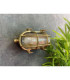 Horatio Solid Brass Oval Junior Bulkhead Raw Brass Finish IP64-9