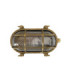 Horatio Solid Brass Oval Junior Bulkhead Raw Brass Finish IP64-12