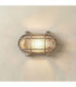 Horatio Solid Brass Oval Junior Bulkhead Satin Nickel Finish IP64-1