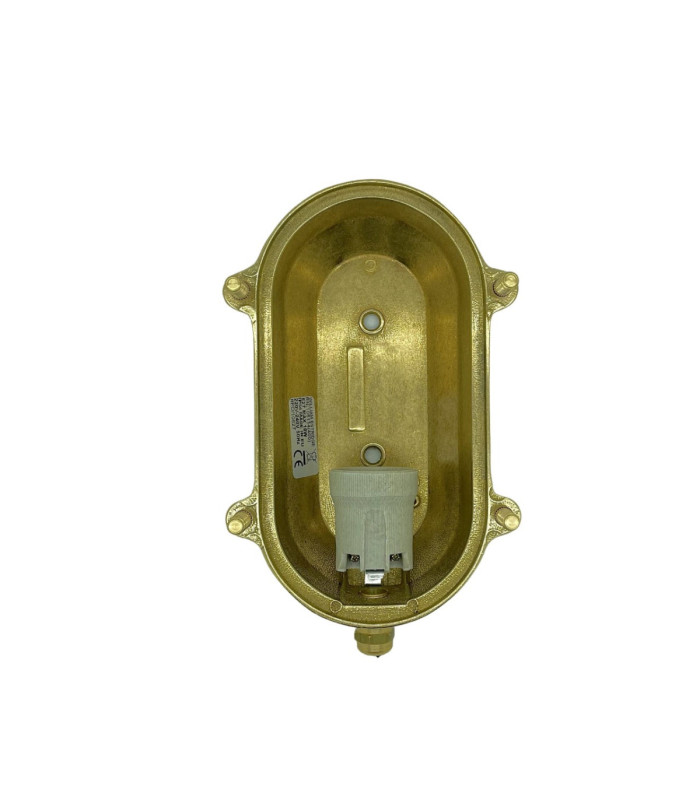 Horatio Solid Brass Oval Junior Bulkhead Satin Nickel Finish IP64-6