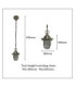 Hull Solid Brass Guard Pendant Lantern Satin Nickel Finish IP54-5