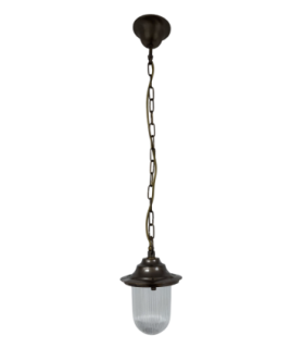 Hull Solid Brass Pendant Lantern Antique Brass Finish IP54-1