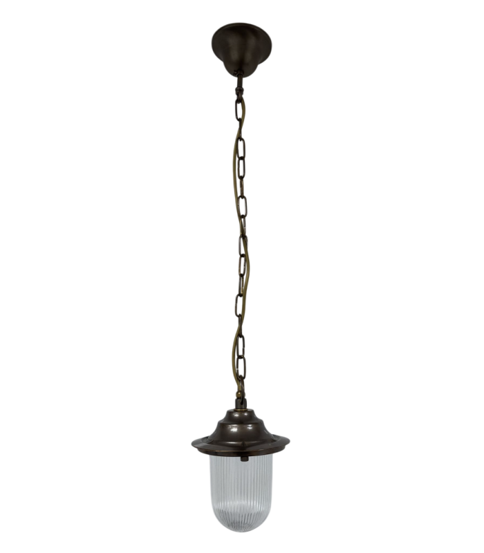 Hull Solid Brass Pendant Lantern Antique Brass Finish IP54-1