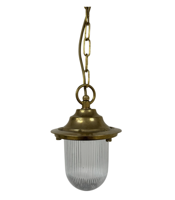 Hull Solid Brass Pendant Lantern Antique Brass Finish IP54-3