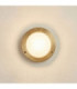 Marina Solid Brass Round 14cm Circular Bulkhead Raw Brass Finish IP64-1