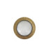 Marina Solid Brass Round 14cm Circular Bulkhead Raw Brass Finish IP64-5