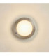 Marina Solid Brass Round 14cm Circular Bulkhead Satin Nickel Finish IP64-1