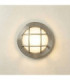 Marina Solid Brass Round 14cm Guard Circular Bulkhead Satin Nickel Finish IP64-1