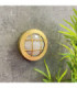 Marina Solid Brass Round 14cm Guard Circular Bulkhead Satin Nickel Finish IP64