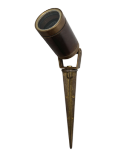 Marlinspike Solid Brass Spike Spot Light Antique Brass Finish IP64-1