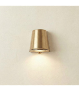 Mast Solid Brass Down Wall Light Raw Brass Finish IP65-1