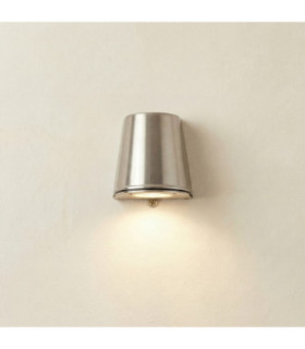 Mast Solid Brass Down Wall Light Satin Nickel Finish IP65-1