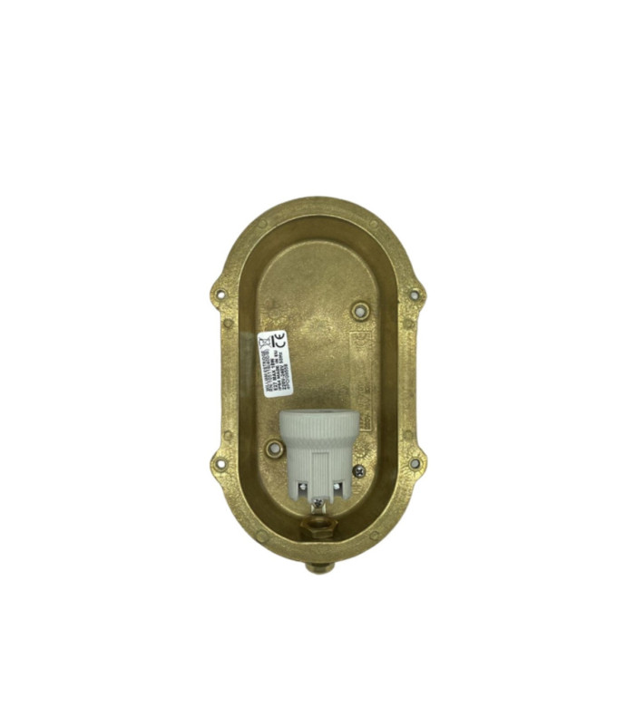 Merchant Solid Brass Oval Bulkhead Antique Brass Finish IP64-6