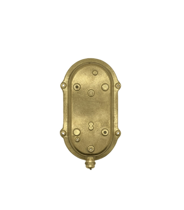 Merchant Solid Brass Oval Bulkhead Antique Brass Finish IP64-7