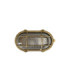 Merchant Solid Brass Oval Bulkhead Raw Brass Finish IP64