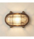 Merchant Solid Brass Oval Flush Bulkhead Antique Brass Finish IP64-1