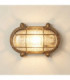 Merchant Solid Brass Oval Flush Bulkhead Raw Brass Finish IP64-1