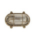 Merchant Solid Brass Oval Flush Bulkhead Raw Brass Finish IP64-4