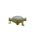 Mini Solid Brass Round 14cm Compass Bulkhead Bulkhead Raw Brass Finish IP44-4