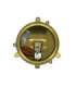 Mini Solid Brass Round 14cm Compass Bulkhead Bulkhead Raw Brass Finish IP44
