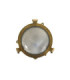 Mini Solid Brass Round 14cm Compass Bulkhead Bulkhead Raw Brass Finish IP44