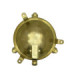 Mini Solid Brass Round 14cm Compass Bulkhead Bulkhead Satin Nickel Finish IP44-5
